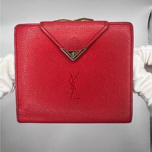 Yves Saint Laurent Red Wallet Vintage
